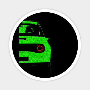 E car green car electricity Magnet